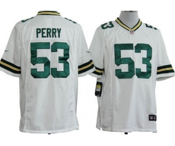 Nike Green Bay Packers #53 Nick Perry White Game Jersey