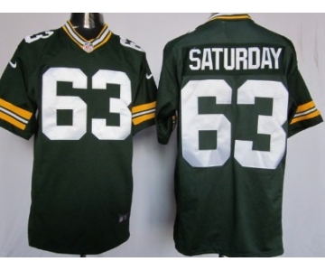 Nike Green Bay Packers #63 Jeff Saturday Green Game Jersey