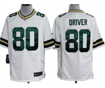 Nike Green Bay Packers #80 Donald Driver White Game Jersey