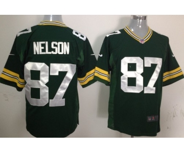 Nike Green Bay Packers #87 Jordy Nelson Green Game Jersey