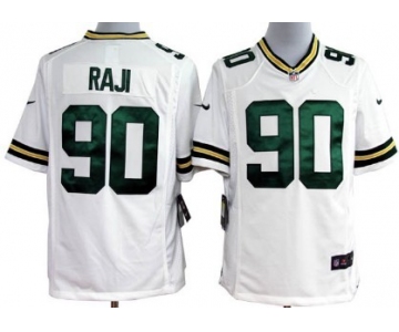 Nike Green Bay Packers #90 B. J. Raji White Game Jersey