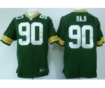 Nike Green Bay Packers #90 B.J. Raji Green Game Jersey