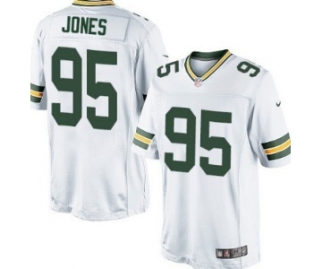 Nike Green Bay Packers #95 Datone Jones White Game Jersey