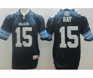CFL Toronto Argonauts #15 Ricky Ray Navy Blue Jersey