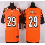 Cincinnati Bengals #29 Leon Hall Orange Alternate NFL Nike Elite Jersey