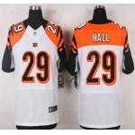 Cincinnati Bengals #29 Leon Hall White Road NFL Nike Elite Jersey