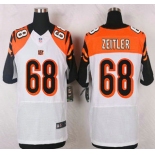 Cincinnati Bengals #68 Kevin Zeitler White Road NFL Nike Elite Jersey