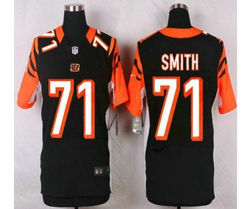 Cincinnati Bengals #71 Andre Smith Black Team Color NFL Nike Elite Jersey