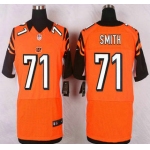 Cincinnati Bengals #71 Andre Smith Orange Alternate NFL Nike Elite Jersey