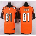 Cincinnati Bengals #81 Tyler Kroft Orange Alternate NFL Nike Elite Jersey