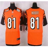 Cincinnati Bengals #81 Tyler Kroft Orange Alternate NFL Nike Elite Jersey