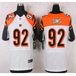 Cincinnati Bengals #92 Pat Sims White Road NFL Nike Elite Jersey