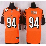 Cincinnati Bengals #94 Domata Peko Orange Alternate NFL Nike Elite Jersey