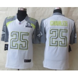 Nike Team Carter #25 Jamaal Charles 2015 Pro Bowl White Elite Jersey