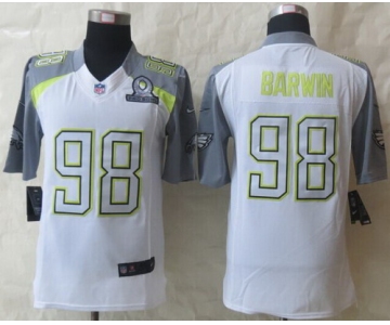 Nike Team Carter #98 Connor Barwin 2015 Pro Bowl White Elite Jersey