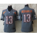 Nike Team Irvin #13 Odell Beckham Jr 2015 Pro Bowl Gray Elite Jersey