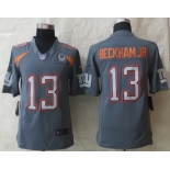 Nike Team Irvin #13 Odell Beckham Jr 2015 Pro Bowl Gray Elite Jersey