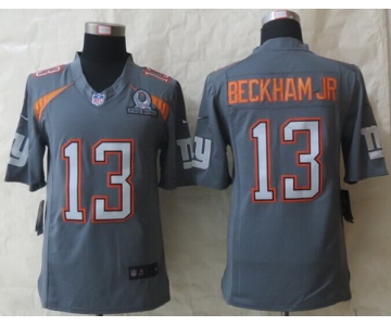 Nike Team Irvin #13 Odell Beckham Jr 2015 Pro Bowl Gray Elite Jersey