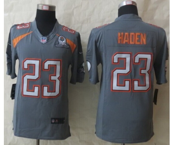 Nike Team Irvin #23 Joe Haden 2015 2015 Pro Bowl Gray Elite Jersey