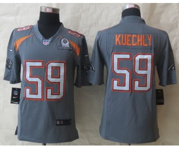 Nike Team Irvin #59 Luke Kuechly 2015 Pro Bowl Gray Elite Jersey
