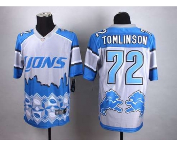 Nike Detroit Lions #72 Laken Tomlinson 2015 Noble Fashion Elite Jersey