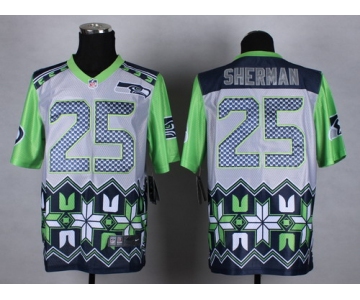 Nike Seattle Seahawks #25 Richard Sherman 2015 Noble Fashion Elite Jersey