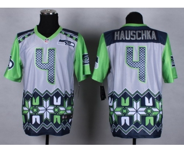 Nike Seattle Seahawks #4 Steven Hauschka 2015 Noble Fashion Elite Jersey