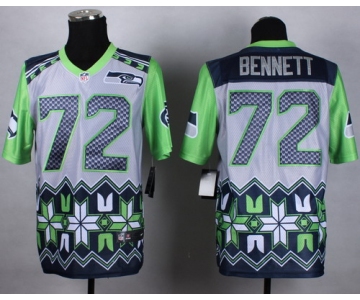 Nike Seattle Seahawks #72 Michael Bennett 2015 Noble Fashion Elite Jersey
