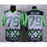 Nike Seattle Seahawks #79 Garry Gilliam 2015 Noble Fashion Elite Jersey