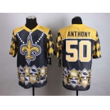 Nike New Orleans Saints #50 Stephone 2015 Noble Fashion Elite Jersey