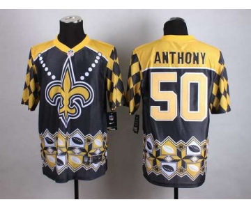 Nike New Orleans Saints #50 Stephone 2015 Noble Fashion Elite Jersey