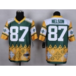 Nike Green Bay Packers #87 Jordy Nelson 2015 Noble Fashion Elite Jersey