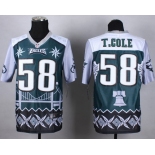 Nike Philadelphia Eagles #58 Trent Cole 2015 Noble Fashion Elite Jersey