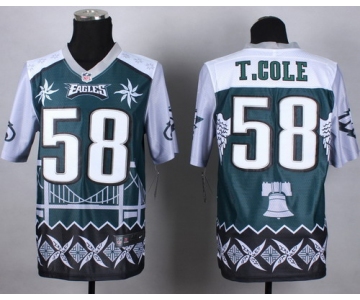 Nike Philadelphia Eagles #58 Trent Cole 2015 Noble Fashion Elite Jersey