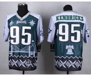 Nike Philadelphia Eagles #95 Mychal Kendricks 2015 Noble Fashion Elite Jersey