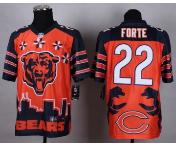 Nike Chicago Bears #22 Matt Forte 2015 Noble Fashion Elite Jersey