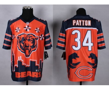 Nike Chicago Bears #34 Walter Payton 2015 Noble Fashion Elite Jersey