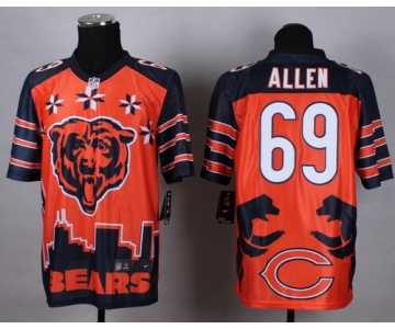 Nike Chicago Bears #69 Jared Allen 2015 Noble Fashion Elite Jersey