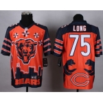Nike Chicago Bears #75 Kyle Long 2015 Noble Fashion Elite Jersey