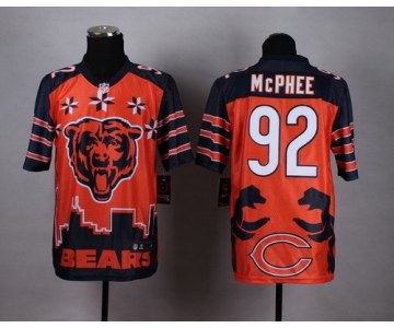 Nike Chicago Bears #92 Pernell McPhee 2015 Noble Fashion Elite Jersey