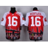 Nike San Francisco 49ers #16 Joe Montana 2015 Noble Fashion Elite Jersey
