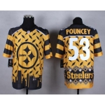 Nike Pittsburgh Steelers #53 Maurkice Pouncey 2015 Noble Fashion Elite Jersey