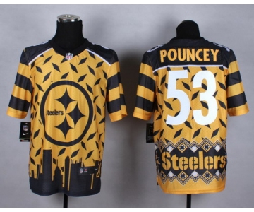 Nike Pittsburgh Steelers #53 Maurkice Pouncey 2015 Noble Fashion Elite Jersey
