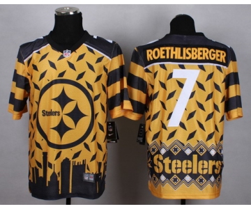 Nike Pittsburgh Steelers #7 Ben Roethlisberger 2015 Noble Fashion Elite Jersey