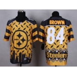 Nike Pittsburgh Steelers #84 Antonio Brown 2015 Noble Fashion Elite Jersey
