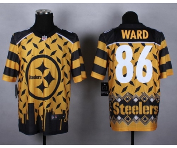 Nike Pittsburgh Steelers #86 Hines Ward 2015 Noble Fashion Elite Jersey