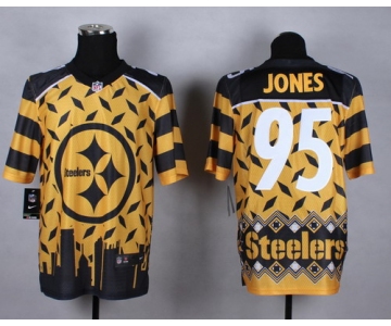 Nike Pittsburgh Steelers #95 Jarvis Jones 2015 Noble Fashion Elite Jersey
