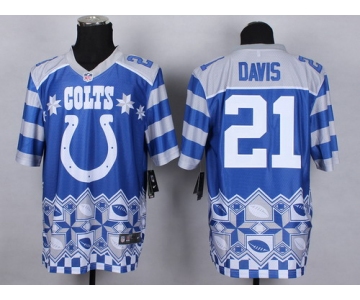 Nike Indianapolis Colts #21 Vontae Davis 2015 Noble Fashion Elite Jersey