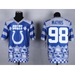 Nike Indianapolis Colts #98 Robert Mathis 2015 Noble Fashion Elite Jersey