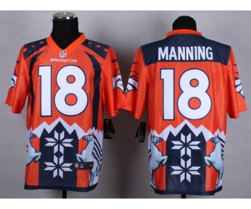 Nike Denver Broncos #18 Peyton Manning 2015 Noble Fashion Elite Jersey